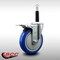 Service Caster 5'' SS Blue Poly Swivel 3/4'' Expanding Stem Caster Total Lock Brake SCC-SSEXTTL20S514-PPUB-BLUE-34 - alternate 2